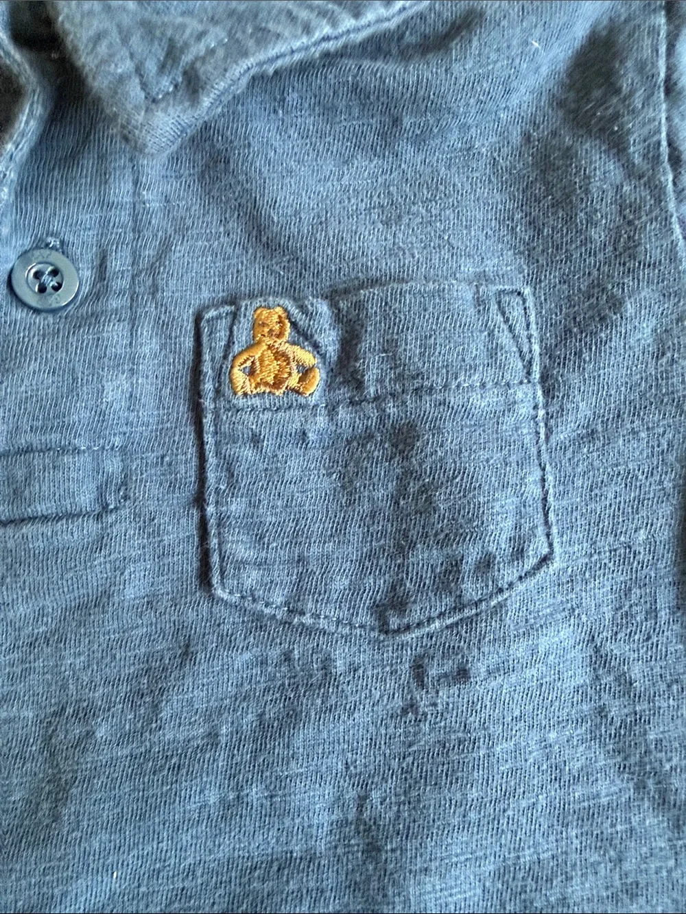 Baby Gap Navy Long-Sleeve Polo Shirt for Kids